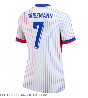 Frankrike Antoine Griezmann #7 Replika Bortatröja Damer EM 2024 Kortärmad